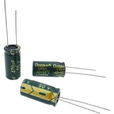 Condensateur Électrolytique - 470 µF - 50 V - 10 x 20 mm - Radial - Lot De 20 (1/5)