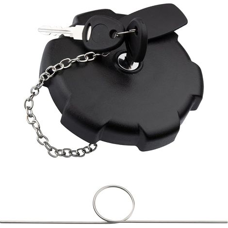 KASturbo Couvercle de réservoir verrouillable avec clés et protection anti-poussière compatible avec MAN TGA TGX TGS Actros Atego 80 mm 0004711230, 0004700405