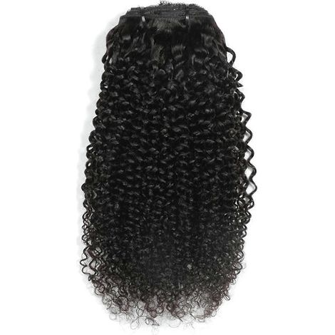 Perruque de cheveux bouclés naturels, extensions de cheveux à clips de 20 cm (8 pouces)