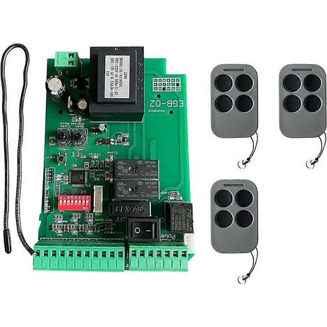 Carte de commande universelle pour moteur de portail coulissant automatique AC110V avec télécommande (1/5)