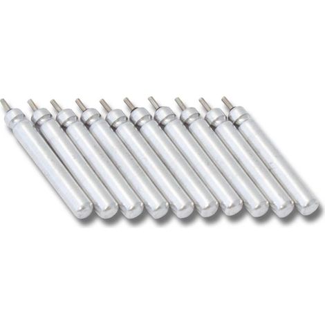 vhbw 10x Batería no recargable (varilla) tipo CR322 compatible con LED, flotadores, pesca, boyas (18 mAh, 3 V, litio)