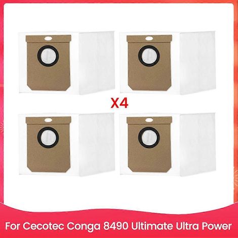 Sac à poussière pour Cecotec Conga 8490 Ultimate Ultra Power - Pièces détachées pour le nettoyage ménager (lot de 4) (1/5)