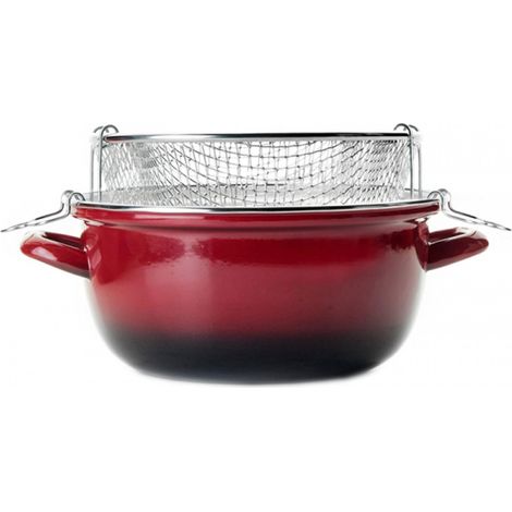 Fritteuse mit emailliertem Stahlkorb 24cm 931624 ibili