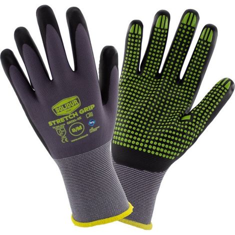 12 paires de gants Stretch GRIP SOLIDUR LGAT01 - 10 (XL) (1/5)