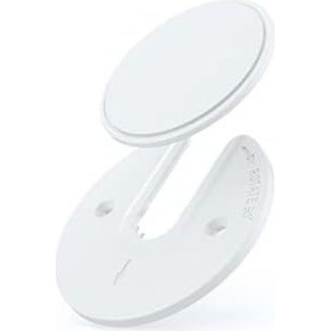 Supporto a parete per router Wi-Fi, adatto per decoder, Mac Mini, Apple TV, cavi ottici, switch, hard disk, power bank e dispositivi di archiviazione per tablet (bianco, 2 pezzi) Uwm02-2