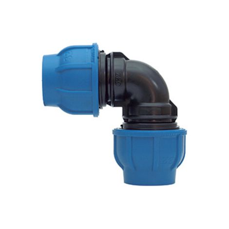 RACCORDO POLIPROP GOMITO 90 40X40 MM- 5,0 pz