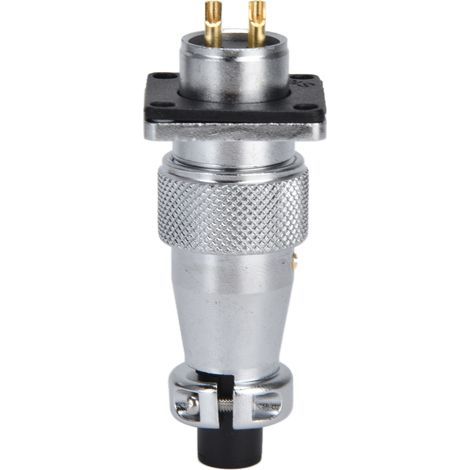 2-poliger Metall-Luftfahrtstecker-Adapter, wasserdichte Zinklegierung WS16, für 500 V Wechselstrom