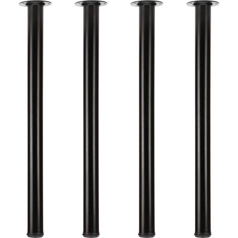 4er-Set verstellbare Tischbeine aus Metall – 75 cm – Schwarz (1/5)