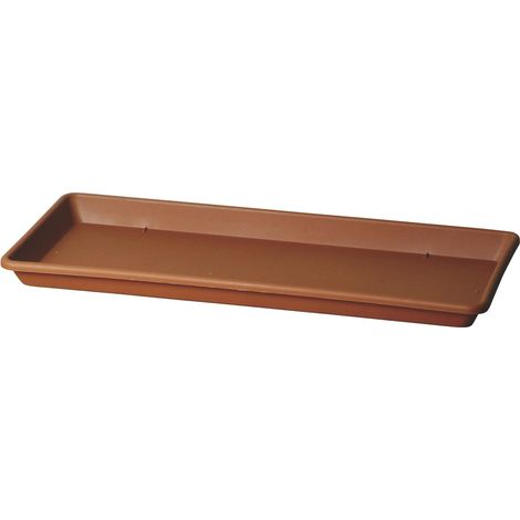 Sottovaso Cassettone Basic per fiori e piante da giardino -100 cm / Cacao