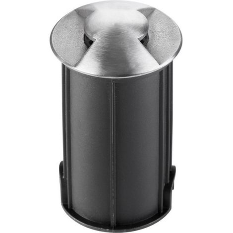 Merano Fredericton Encastré au Sol Extérieur 2 Directions Aluminium Nickel Satiné LED 1W 60Lm 3000K IP67 Driver Inclus