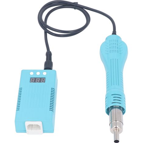 Pistolet à air chaud numérique 700W avec écran LCD, mini portable pour gaine thermorétractable, réglable 100-480°C, 3 buses, prise UE 220V (1/5)