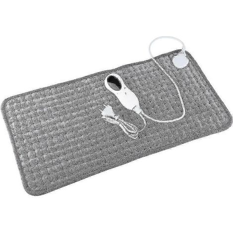 Couverture chauffante électrique 30 x 60 cm, 10 niveaux de température, housse de coussin chauffante pour l'hiver, petite couverture chauffante électrique pour réchauffer la taille. (1/3)