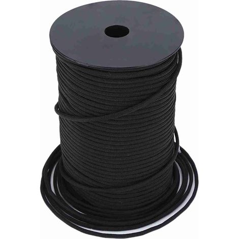 Cordon de parachute réfléchissant 550, 9 brins, 100 m (noir) (1/5)