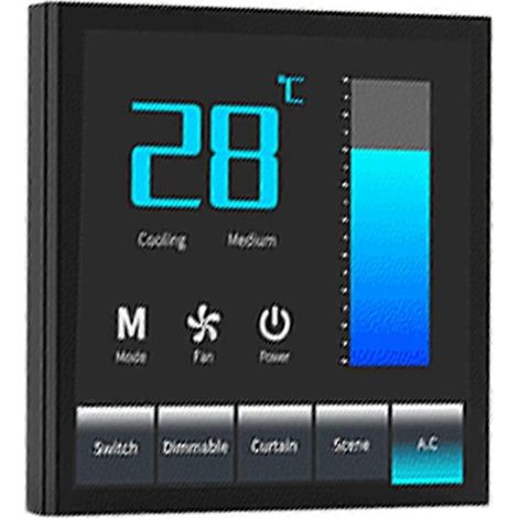 Intelligenter Schalter mit integrierter Offline-Sprachsteuerung, Infrarot, 4-Zoll-Bildschirm, Tuya-Zigbee-kompatibel, energieeffiziente Multifunktionssteuerung (1/5)