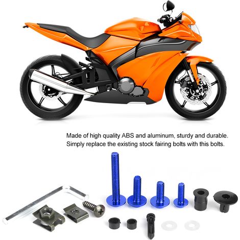 223-teiliger Motorradverkleidungsschraubensatz (blau) (1/5)