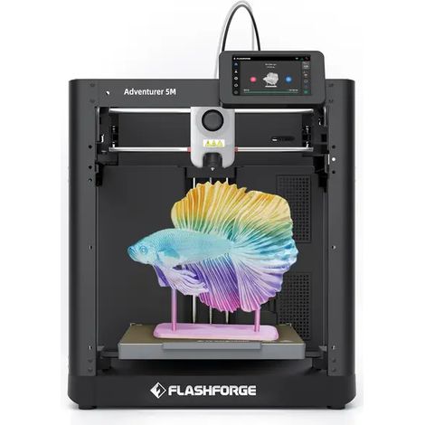FlashForge Adventurer 5M Imprimante 3D, vitesse max. 600 mm/s, extrudeuse directe 280 °C, taille d'impression 220 x 220 x 220 mm (1/5)