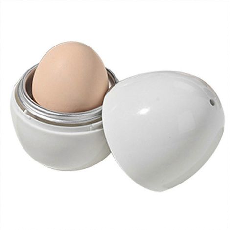 Cuiseur vapeur pour œufs au four à micro-ondes, outil pour cuire les œufs à la coque, mini appareil électroménager, boîte chauffante pour 1 œuf (1/5)