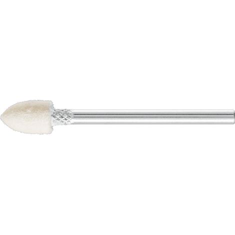 PFERD TOOLS harte Filzpolierstifte Spitzkegelform Ø 6x10mm Schaft-Ø 3 mm 10 Stk