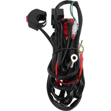 Faisceau de câblage pour interrupteur de phare de travail LED 12 V 40 A pour motos tout-terrain, quads et voitures électriques 9/32 V (1/5)