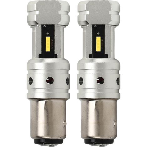 2 Stück 2400 lm 100 W 1157 LED-Rückfahrscheinwerfer, Blinker, Rückfahrlicht, für Auto, LKW, Wohnmobil, gelbes Licht (3000 K) (1/5)