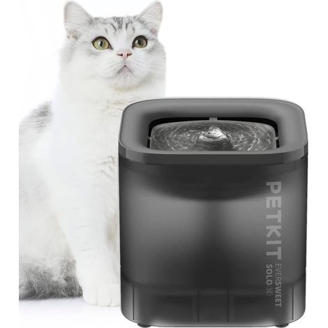 Petkit – Fontaine à eau pour chats 1,8L – Pompe sans fil – Filtration 3.0 – Silencieuse < 25dB – Lumières LED – Pour animaux de compagnie