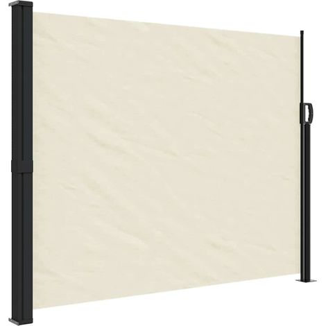 Tenda da Sole Tenda parasole Laterale Retrattile Crema 160x500 cm (1/4)