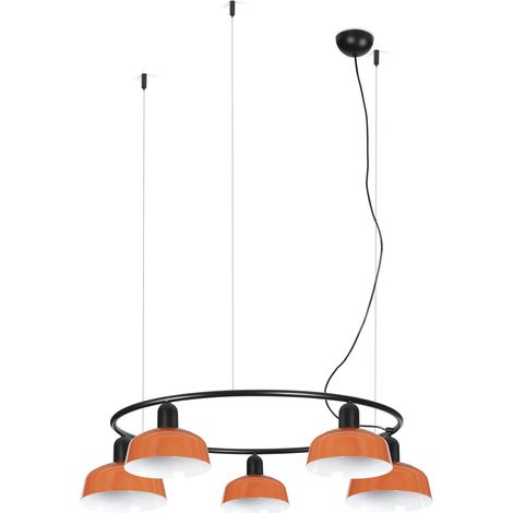 TATAWIN S metal 5L Colgante circular naranja rojizo