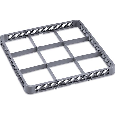 Élément d'extension 9 compartiments pour 9860009 polypropylène DISH RACK 98 - Was Germany (1/2)