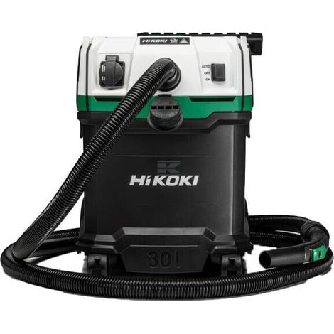 Industriesauger HIKOKI RP300YHWAZ 1.200W – Nass- und Trockenanwendung – Manuelle Filterreinigung – Geringes Gewicht – Steckdose für Elektrowerkzeuge