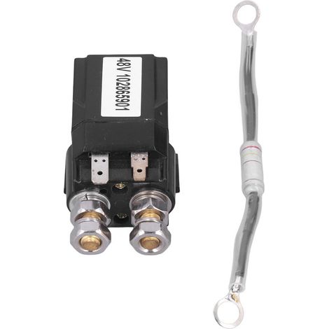 Jeffergarden Électrovanne avec résistance 4 bornes 48V 1028659-01 Pièce de rechange pour nouveau Club Car-DOU