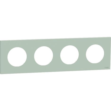 Plaque Odace Vert jade 4 postes (S903708)