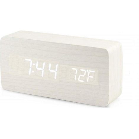 White LED Digital Alarm Clock