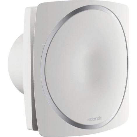 Atlantic – Aérateur à extraction continue 123240 – Débit 20/50 m³/h – Diamètre 100 mm – Niveau sonore 16/22 dB(A) – Installation murale ou plafond
