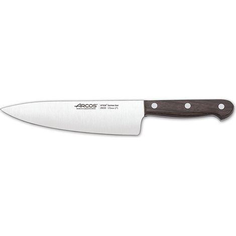 Messer Kochmesser Arcos Palisander 263300 Edelstahl Nitrum und mango Rosenholz mit 17,5 cm Klinge und Klingenabdeckung (1/2)