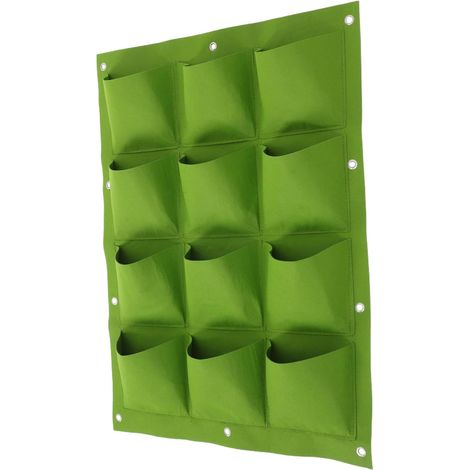 Sacs de culture muraux vert à 12 poches (1/5)