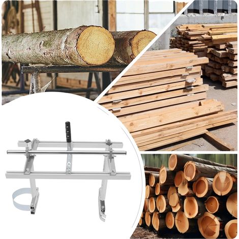 Lama per motosega, lunga 63,5 cm, spessore regolabile, in alluminio e ferro zincato, compatibile con i modelli di motosega, lucidata per sicurezza. (1/5)