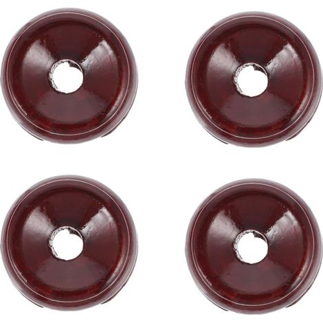 Socle Rond Support en Bois Naturel 4 Pièces pour Boule de Léger et Résistant Simple Style pour Décoration Intérieure et Extérieure (1/5)