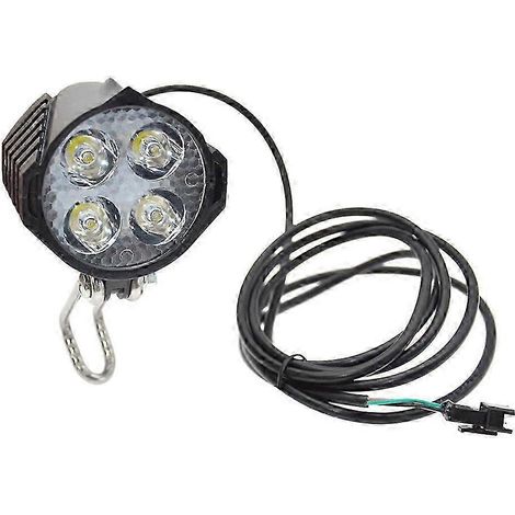 Phare avant étanche pour vélo électrique 36V-48V avec klaxon intégré (1/5)