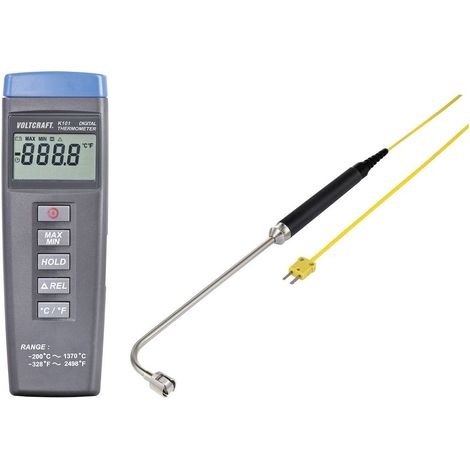 VOLTCRAFT K101 + TP 206 Termometro -200 - +1370 °C Sensore tipo K (1/5)