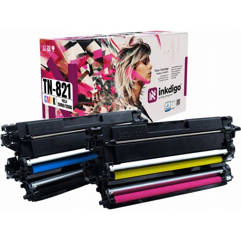 Inkdigo Toner TN821 kompatibel mit Brother HL-L9430CDN MFC-EX670 TÜV-zertifiziert (1/5)