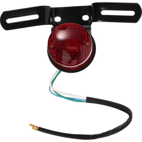 Luz Trasera de Motocicleta Retro Metal Alto Brillo (1/5)