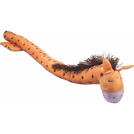 Boudin de Porte 120 cm en Tissu Effet Velours Design Girafe (1/5)