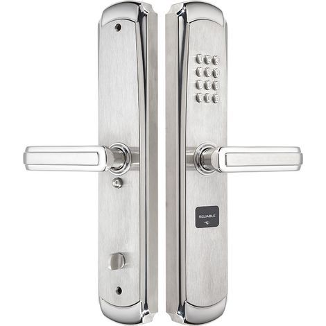 Bouton de serrure de porte numérique mécanique Bouton sans clé Code Key (Couleur : Noir)