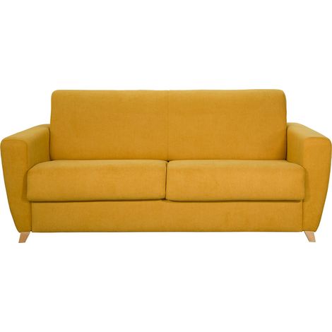 Divano letto scandinavo giallo senape GRAHAM