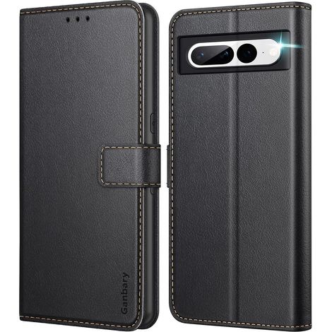 Leder Handyhülle Google Pixel 7 Pro Klapphülle Kartenschlitze Magnetverschluss (1/5)