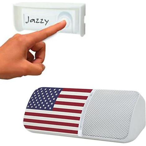 Carillon blanc Jazzy 100 USA EXTEL Sonnette de porte Sans Fil Portée 100 m (1/3)