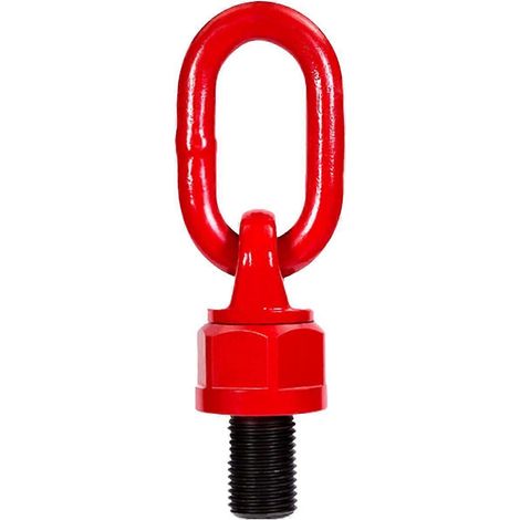 Anneau de levage universel - M12 18 mm 1T, outil pour anneau de levage, boulon annulaire en acier allié, rotation à 360°, vis de fixation (Re (1/4)