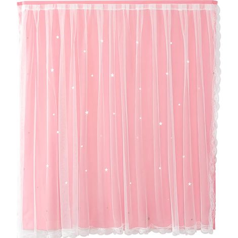 Rideau autocollant rose 1x1.5m occultant isolation thermique (1/5)