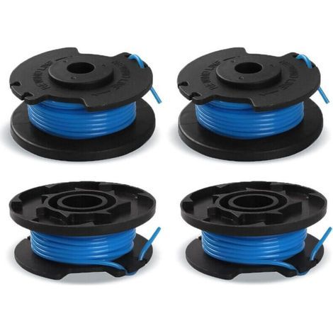 Lot de 4 bobines de fil pour coupe-bordure Ryobi One+ Ryobi AC14RL3A/AC14HCA, 4 bobines de coupe-bordure(3,4 m x diamètre 1,65 mm) (1/4)