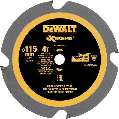 Hojas para sierra circular Multi-Material, 115 mm, 4T  DeWalt DT20421-QZ